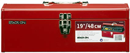 Stack-On R-519-2 19-Inch All-Purpose Tool Steel Tool Box, Red