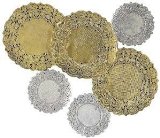 40 GOLD and SILVER PAPER DOILIES 20 SILVER  20 GOLD C27