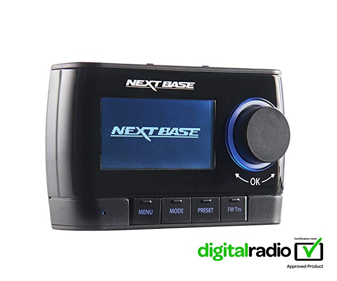 Nextbase Adapt DAB250 In-car DAB  DAB Digital Radio with FM Digital Audio Adapter (Includes Fitting Kit, Cables & Active Antenna)