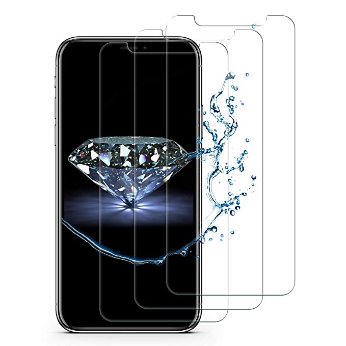 iPhone XS MAX Tempered Glass Screen Protector [3 Pack] iPhone XS MAX Screen Protector 6.5inch 3D Touch Easy to install Friendly Case Design iphone Xs max Glass Screen Protector 2018
