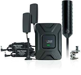 weBoost Drive 4G-X OTR Cell Phone Signal Booster for Truckers, Big Rig to Vehicle Bundle, Includes Mini Mag and in-Vehicle Server Antennas, AC/DC/CLA Power Supply. Boosts 4G/LTE/3G Signals