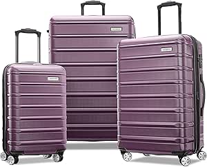 Samsonite Omni 2 Hardside Erweiterbares Gepäck mit Spinnerrädern, violett, 3-Piece Set (20/24/28), Omni 2 Hartschalengepäck, erweiterbar, mit Drehrollen