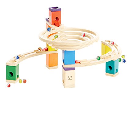 Hape Quadrilla Wooden Marble Run Builder-Roundabout-High Quality Wooden Safe Play-Smart play for Smart Family-Quality Time Playing Together