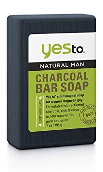 Yes To Natural Man Charcoal Bar Soap, 7 Ounce