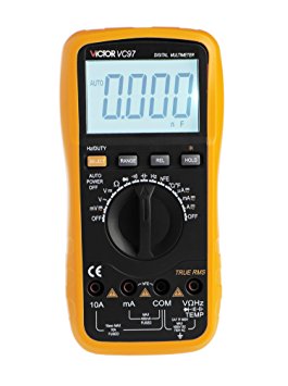 VICTOR VC97 TRUE RMS Auto Range ACDC Voltmeter Capacitance Resistance Digital Multimeter