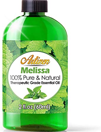 2oz - Artizen Melissa Essential Oil (100% Pure & Natural - UNDILUTED) Therapeutic Grade - Huge 2 Ounce Bottle - Perfect for Aromatherapy