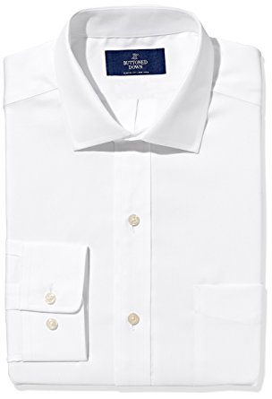 Buttoned Down Men's Classic Fit Spread-Collar Solid Non-Iron Dress Shirt