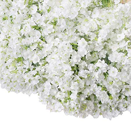 Bringsine Baby Breath/Gypsophila Wedding Decoration White Colour Silk Artificial Flowers 60 Pieces/lot