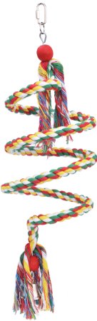 EXPAWLORER Creative Cotton Bungee Bird Rope Toy Pet Balance Exercise Toys Large 1inch by 78inch length