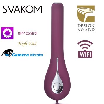 SVAKOM Siime Eye Rechargeable Waterproof Wireless App-controlled Camera Massager to see the back body parts for massaging