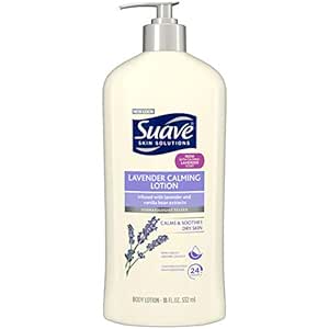 Suave Skin Lotion 18 Ounce Pump Lavender Vanilla 18 Ounce Pump (532ml) (3 Pack)