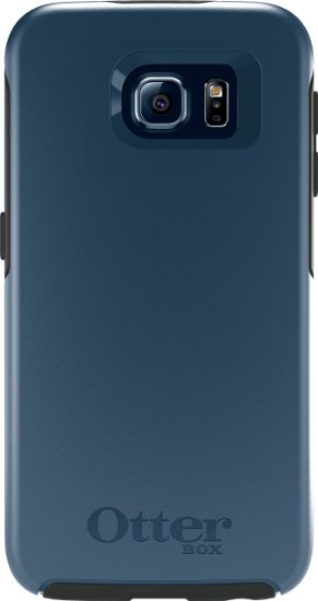 OtterBox SYMMETRY SERIES for  Samsung Galaxy S6 - Retail Packaging - City Blue (Dark Deep Water Blue/Slate Grey)