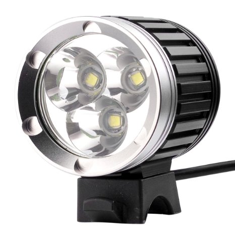 WindFire 3x CREE XML T6 LED Bicycle Headlight 4 Modes 3800 Lumens Super Bright Headlight Headlamp and Bicycle Light Hight Quality Super Bright Cree LED Headlight for Cmaping Hiking Outdoor Sports