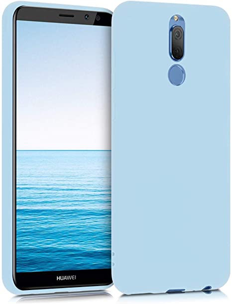 kwmobile Carcasa para Huawei Mate 10 Lite - Funda para móvil en TPU Silicona - Protector Trasero en Azul Claro Mate