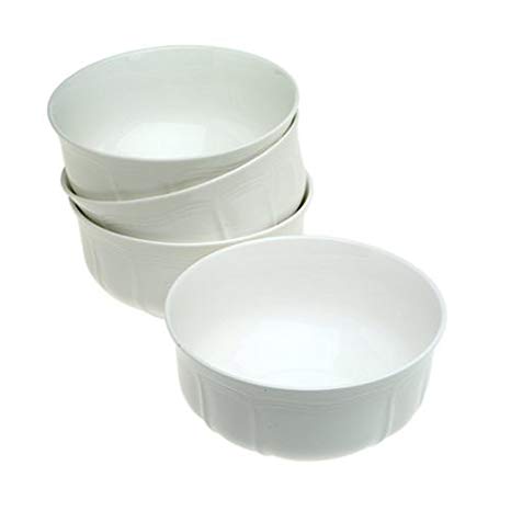 Mikasa Antique White Cereal Bowls, 6-Inch, Set of 4 - HK400-421