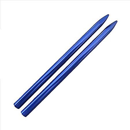3 1/2" 550 Type III Aluminim Paracord Fid, Lacing, Stitching Needles (2 Pack Blue)