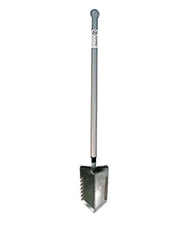 Lesche Ball Handle Heavy Duty Metal Detecting Shovel with Serrated Blade