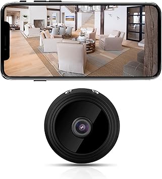 Gelid Hidden Camera Spy Camera Best Mini Camera Nanny Camera HD 1080P WiFi Wireless Camera with Audio - Live Video Recorder with Night Vision - Surveillance Camera Full HD （Free 64GB Storage Card）
