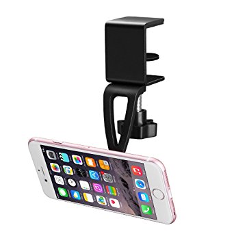 Cell Phone Stand for iPhone X 8 7 7s 6 6s Samsung LG, BESTEK Magnetic Phone Clamp Mount, Fits Desk/Table/Cabinet/Bookcase/Kitchen