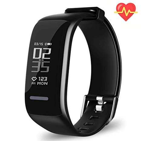 beitony Fitness Tracker HR, Activity Tracker Watch with Heart Rate Monitor, Waterproof Smart Fitness Band with Step Counter, Calorie Counter, Pedometer Watch for Kids Women and Men