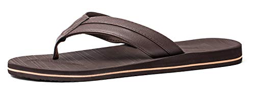 Anlarach Men's Flip Flops Thong Sandals Extra Large Size with Arch Support Light Weight Beach Slippers