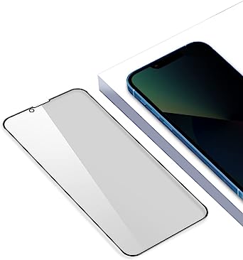 PERFECTSIGHT Privacy Screen Protector Compatible with iPhone 14 Plus, iPhone 13 Pro Max 6.7 Inch, HD Clear Bubble Free Anti-Scratch Case Friendly Anti Blue Light Anti Spy Tempered Glass