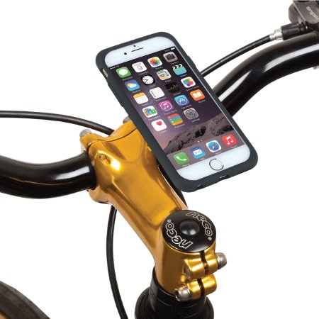 Tigra® MountCase II iPhone 6/6S (4.7") Waterproof Shock-Absorbent Ultra Slim Case and Bike Mount Kit with RainGuard
