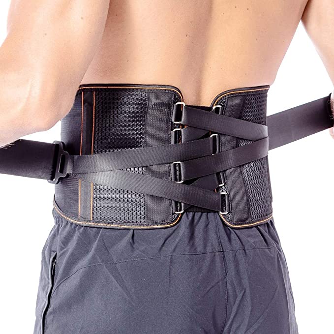 Back Braces for Lower Back Pain with Pulley System for Women and Men - Lumbar Support Belt for Herniated Disc, Sciatica, Scoliosis, Spinal Stenosis - Adjustable Straps and Breathable Mesh (L)