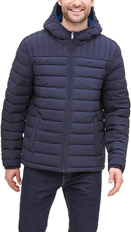 Dockers Men's The Liam Smart 360 Flex Stretch Quilted Hooded Puffer Jacket