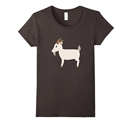 Goat Emoji T-Shirt Farm Animal Horns Tusks Pig Sheep Cow