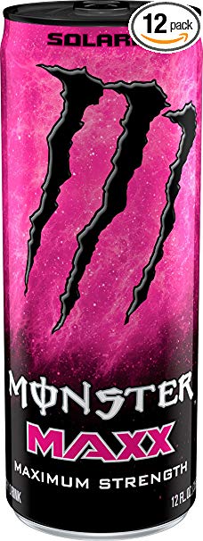 MAXX Monster Solaris, Maximum Strength, Energy Drink, 12 ounce (Pack of 12)
