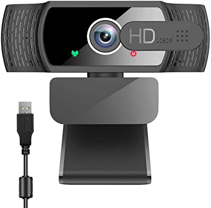 1080P Webcam with Microphone, WEILIANTE HD Computer Web Camera with Privacy Cover for Desktop Laptop PC, Auto Low Light Correction, USB Plug and Play, Wide Angle Streaming Webcam for Zoom, Skype, Mac