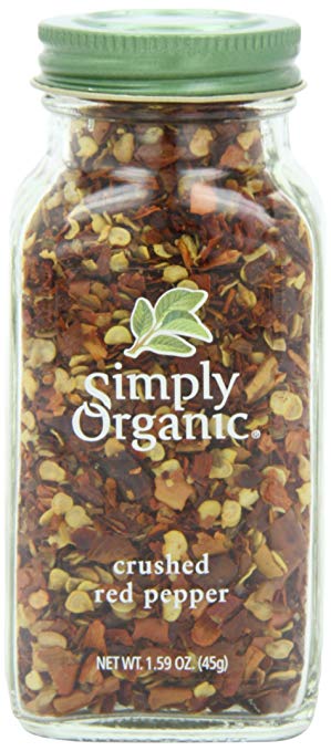 Simply Organic Red Pepper Crushed Certified Organic, 1.59-Ounce Container