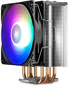 DEEPCOOL GAMMAXX GT A-RGB CPU Air Cooler SYNC A-RGB Fan and Black Top Cover Cable or Motherboard Control Supported 4 Heatpipes 120mm A-RGB Fan Universal Socket Solution