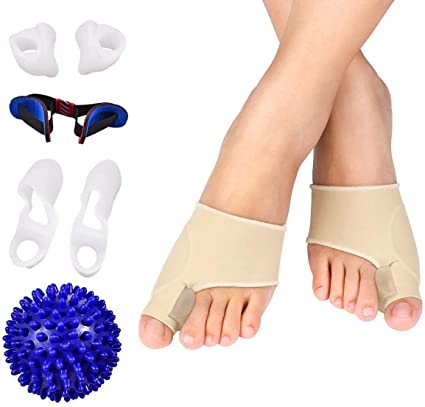 Segulife Toe Separators & Bunion Correctors & Bunion Relief kit, for Hallux Valgus, Big Toe Joint， Hammer Toe，Bunion Overlapping Toes (White)