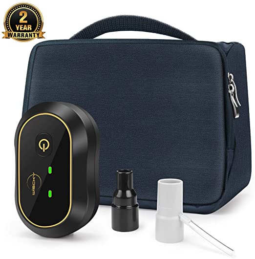 Wiscky CP AP Cleaner and Sanitizing Machine, 2020 Upgrade Portable Rechargeable Sanitizer Cleaning Machine Bundle Includes T Adapter, Sanitizing Bag and Heated Hose adapters