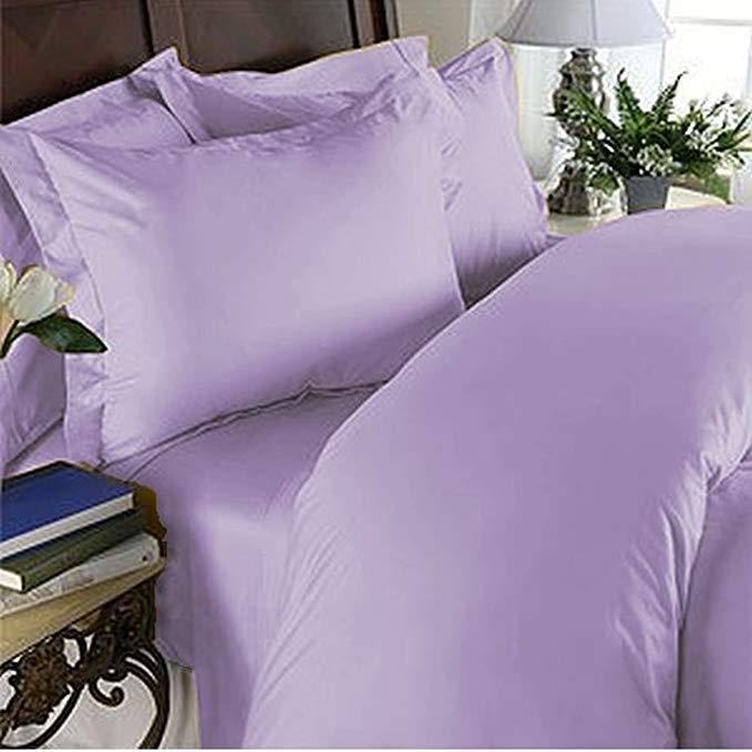 Elegant Comfort 4 Piece 1500 Thread Count Luxury Silky Soft Egyptian Quality Coziest Sheet Set, Full, Lilac