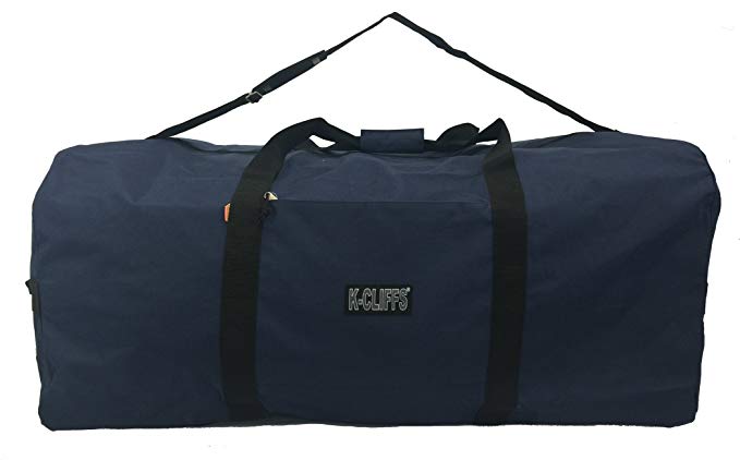 Heavy Duty Cargo Duffel Large Sport Gear Drum Set Equipment Hardware Travel Bag Rooftop Rack Bag (24" x 12" x 12", Navy)