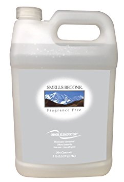 SMELLS BEGONE Air Freshener Spray - Odor Eliminator - Non-Toxic - Fragrance Free (1 Gallon)