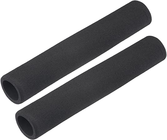 uxcell Foam Tubing for Handle Grip Support, Pipe Insulation, 1-inch(25mm) ID 35mm OD 195mm Length Black 2pcs