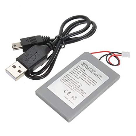 Battery -TOOGOO(R) 1800mAh Spare replacement battery for SONY PS3 Controller Controller   USB charging Cable