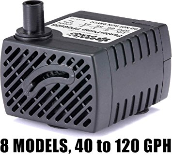 PonicsPump PP06605: 66 GPH Submersible Pump with 5' Cord - 3W… for Quality Indoor/Outdoor/Table-Top Fountain Pump for Fountains, Statuary, Aquariums & more. Comes with 1 year limited warranty.