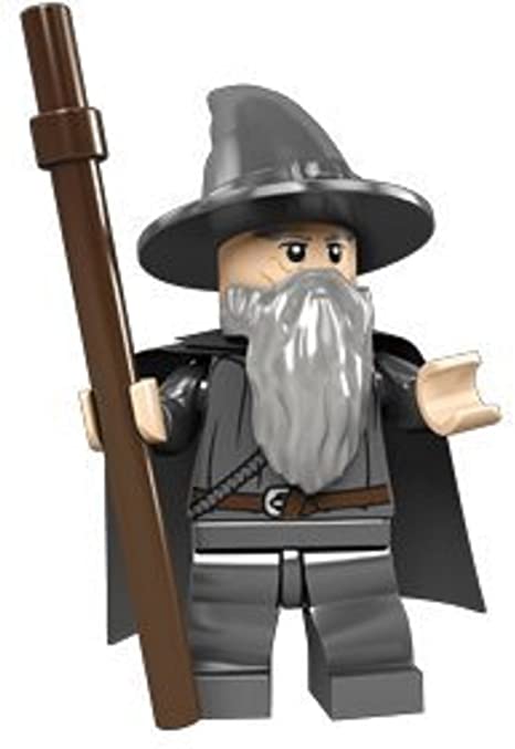 Lego The Lord Of The Rings: Gandalf The Grey Minifigure With Grey Cape