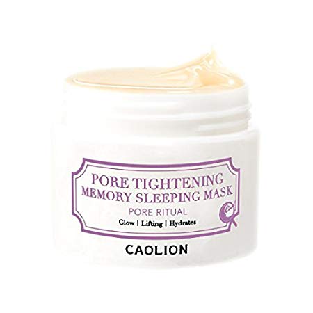 Caolion Pore Tightening Memory Sleeping Mask - Tightens Pores, Enhances Skin Elasticity, and Calms The Skin - 1.76 oz.