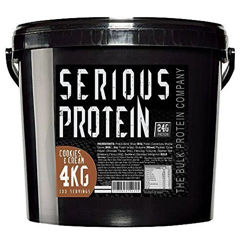 The Bulk Protein Company Serious Protein Powder (Cookies and Cream, 4 Kg)