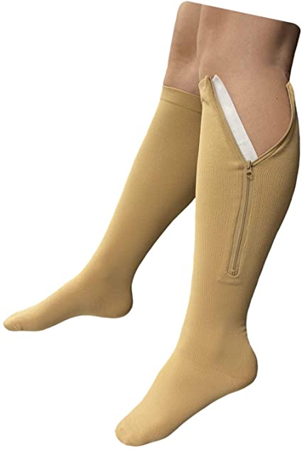 Presadee Original Closed Toe 20-30 mmHg Zipper Compression Calf Leg Socks