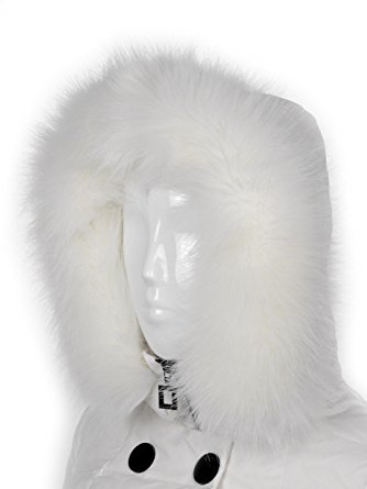 Futrzane Trim Hood Faux Fake Fur Hood Winter for Jacket Ski Collar Wrap Shawl