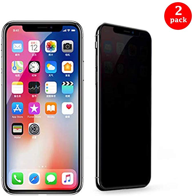 Starred [2-Pack] Privacy Tempered Glass Screen Protector for iPhone Xr/iPhone 11 Anti Spy, Anti-Scratch, Case Friendly
