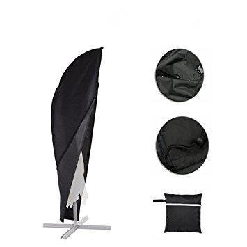 Parasol Cover, Patio Umbrella Cover with Zipper Waterproof Fits 9ft to 11ft Banana Cantilever Parasol Umbrellas