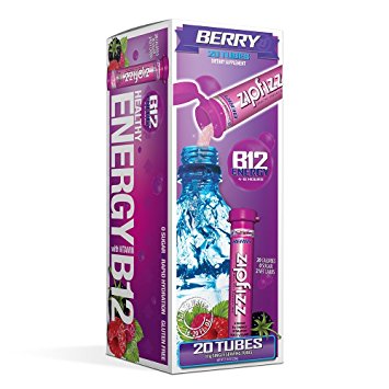 Zipfizz Healthy Energy Drink Mix, Berry, 20 Count